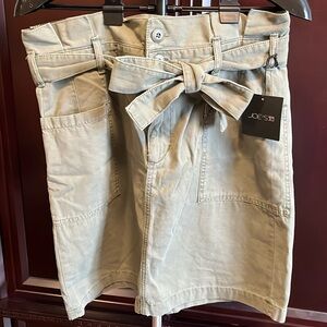 Joe’s jeans - green khaki skirt size 31 NWT
